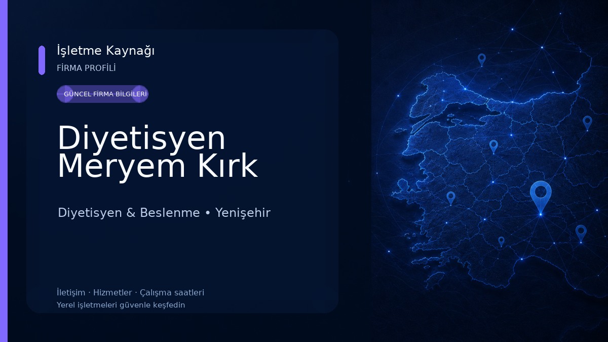 Diyetisyen Meryem Kırk