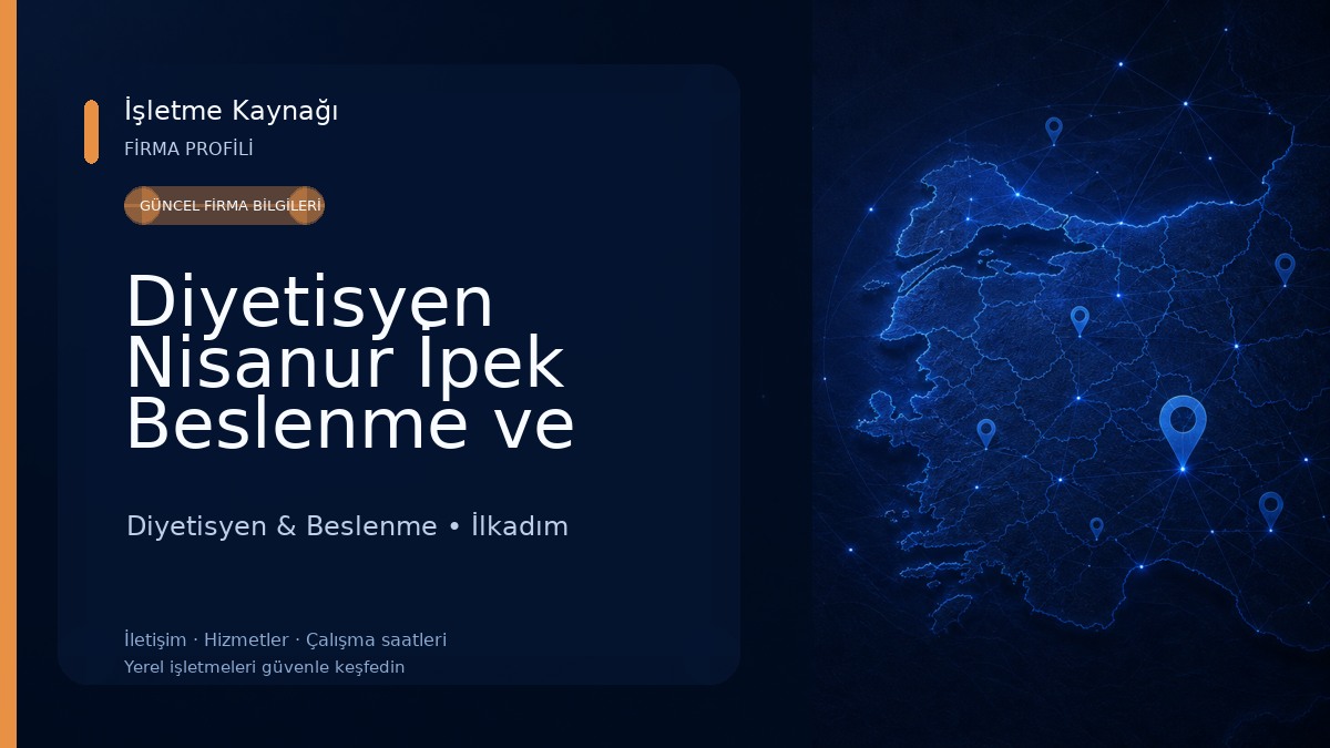 Diyetisyen Nisanur İpek Beslenme ve Danışmanlık Merkezi Diyetisyen & Beslenme