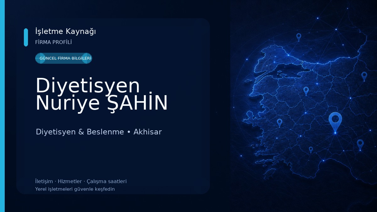 Diyetisyen Nuriye ŞAHİN Diyetisyen & Beslenme