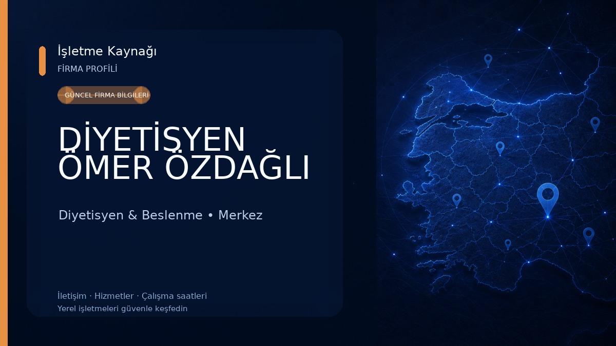 DİYETİSYEN ÖMER ÖZDAĞLI Diyetisyen & Beslenme