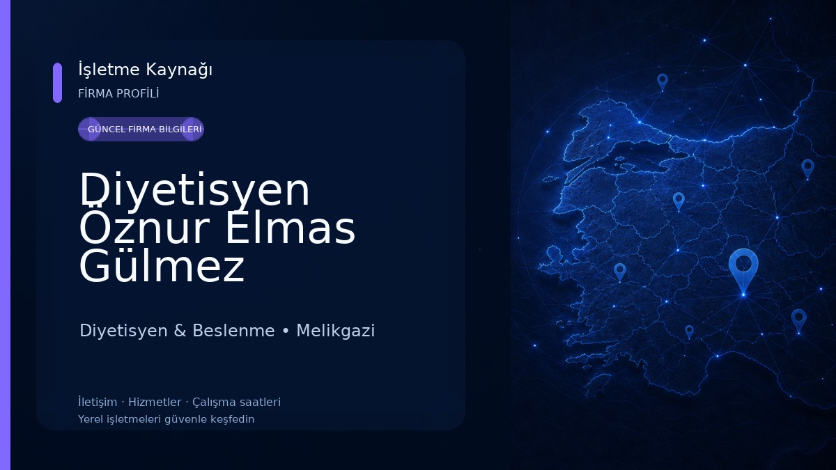 Diyetisyen Öznur Elmas Gülmez Diyetisyen & Beslenme