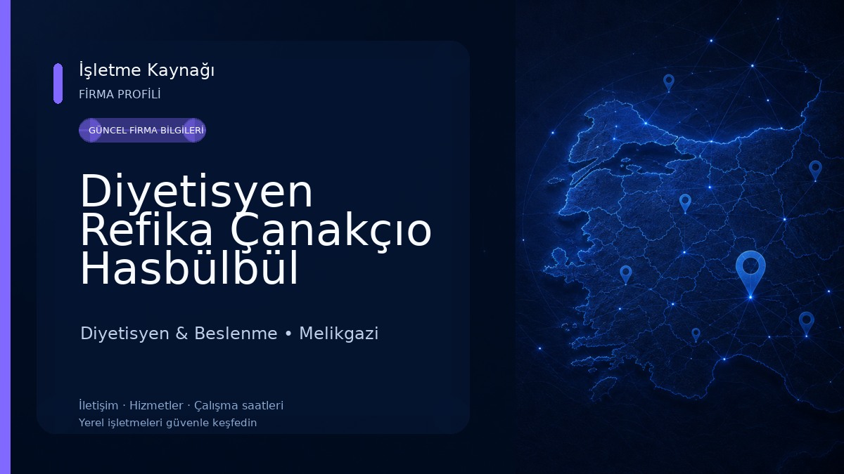 Diyetisyen Refika Çanakçıo Hasbülbül Diyetisyen & Beslenme