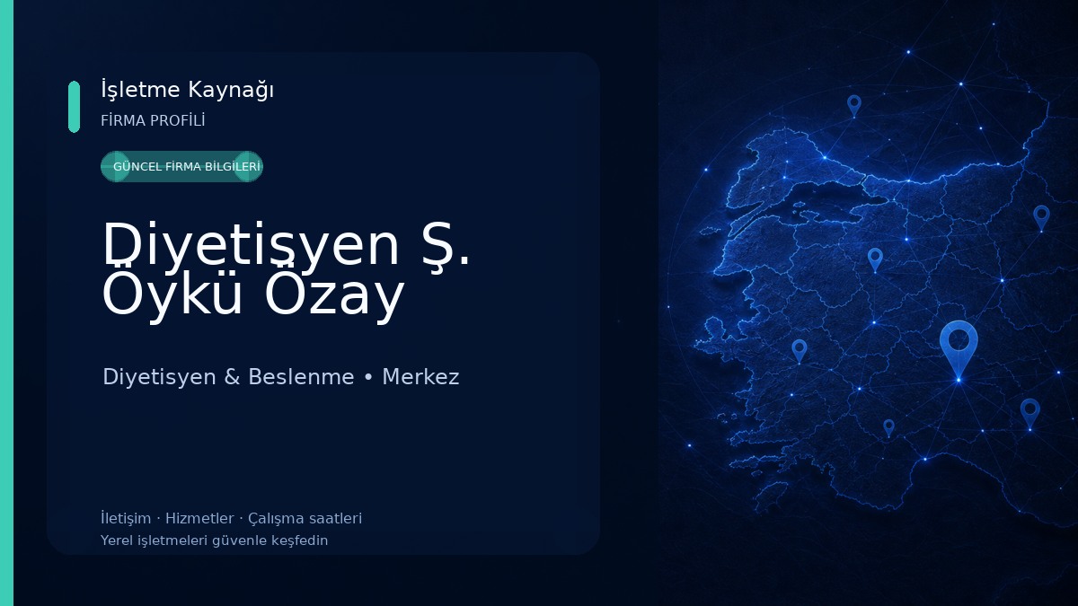 Diyetisyen Ş. Öykü Özay Diyetisyen & Beslenme