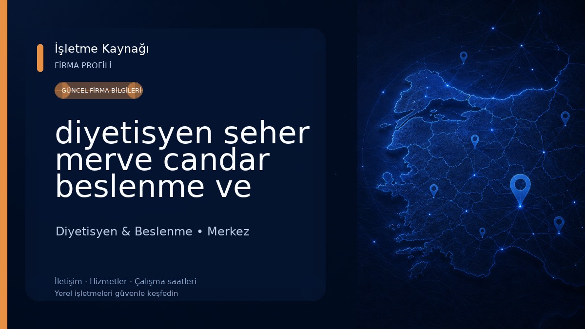 diyetisyen seher merve candar beslenme ve diyet danışmalığı 