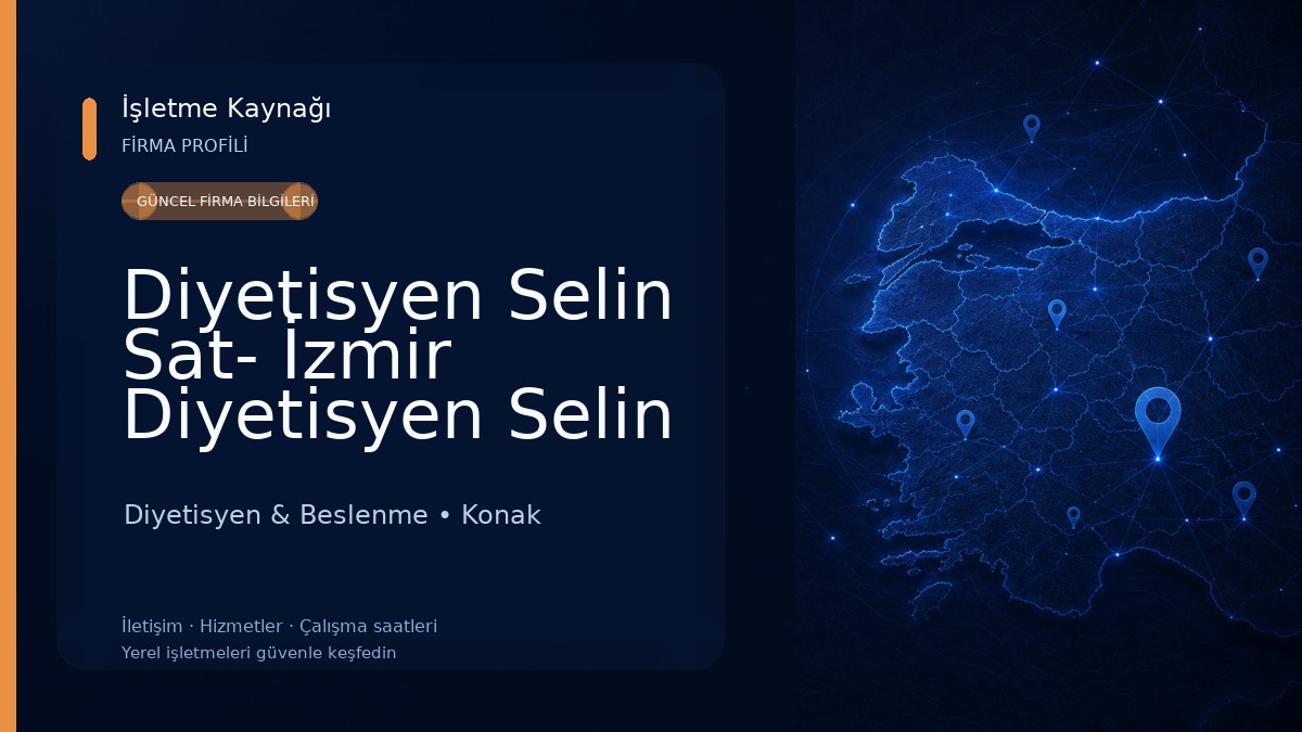 Diyetisyen Selin Sat- İzmir Diyetisyen Selin SAT Diyetisyen & Beslenme