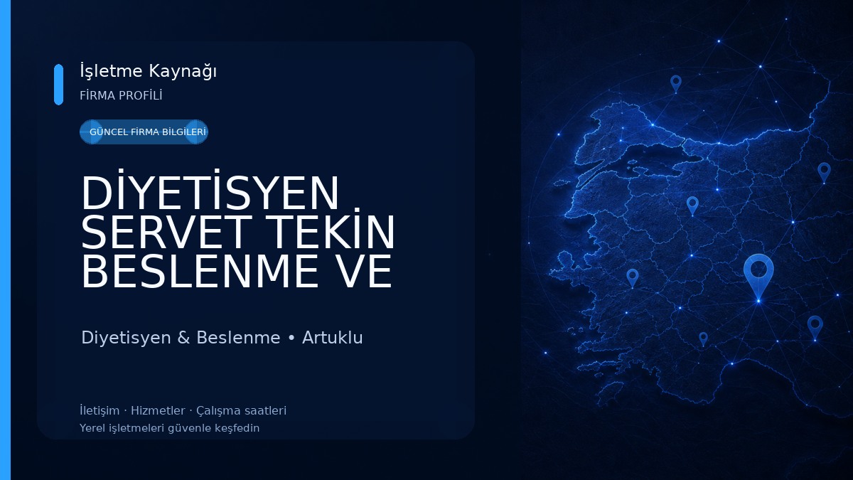 DİYETİSYEN SERVET TEKİN BESLENME VE DİYET KLİNİĞİ Diyetisyen & Beslenme