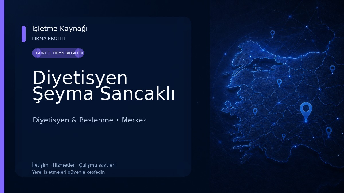 Diyetisyen Şeyma Sancaklı 