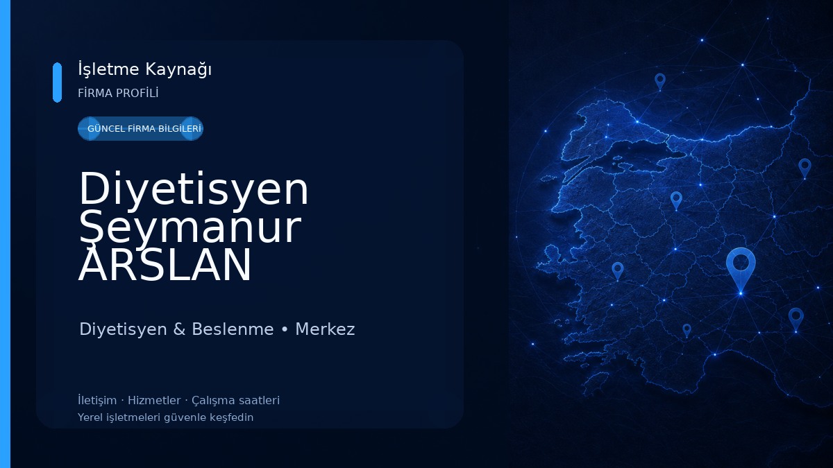 Diyetisyen Şeymanur ARSLAN Diyetisyen & Beslenme