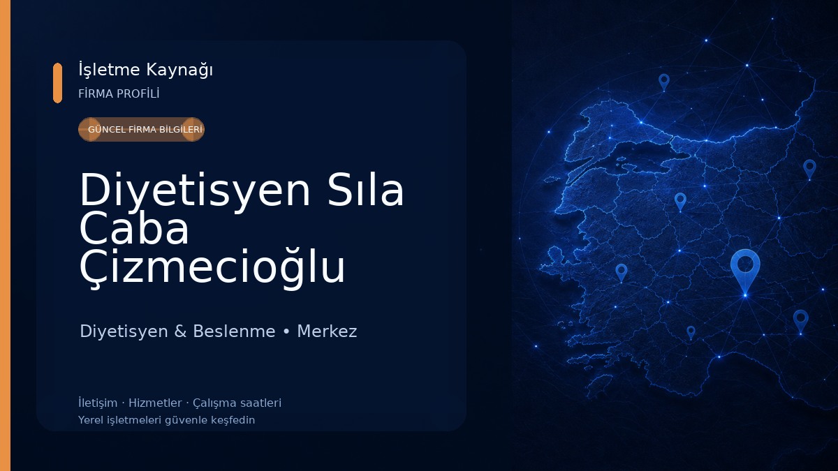 Diyetisyen Sıla Caba Çizmecioğlu Diyetisyen & Beslenme
