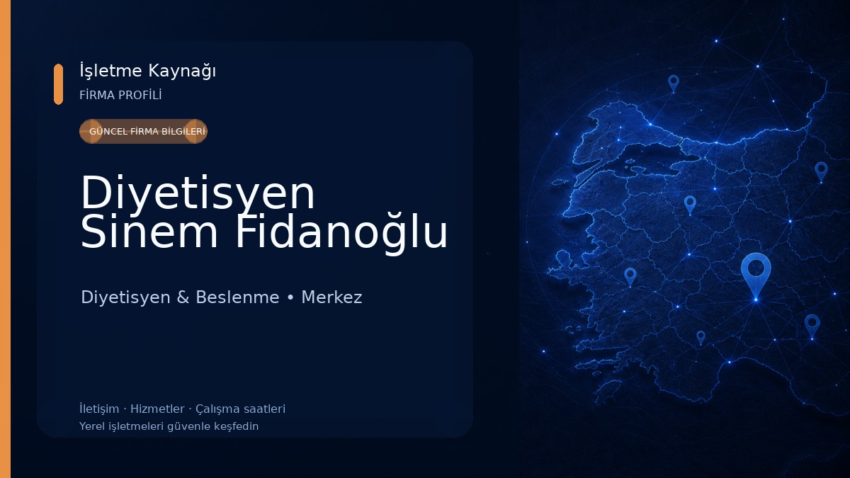 Diyetisyen Sinem Fidanoğlu Diyetisyen & Beslenme