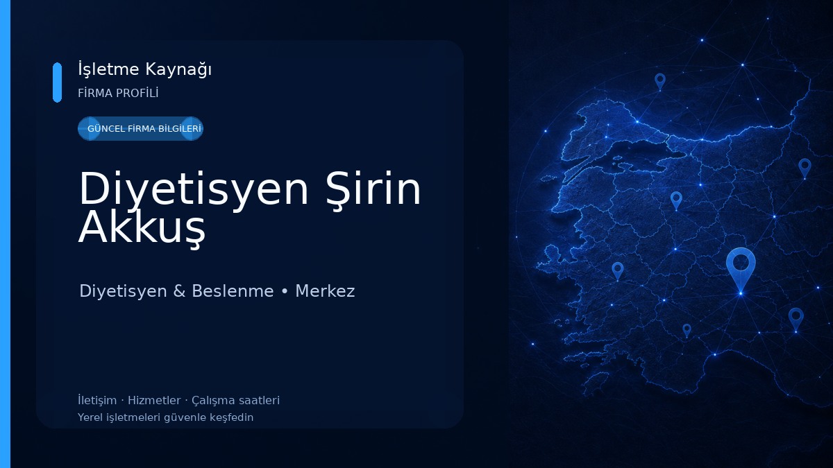 Diyetisyen Şirin Akkuş 