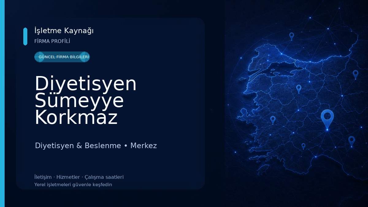 Diyetisyen Sümeyye Korkmaz