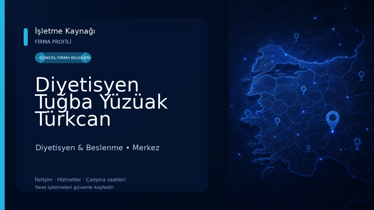 Diyetisyen Tuğba Yüzüak Türkcan Diyetisyen & Beslenme