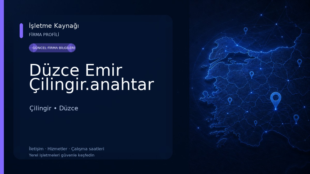 Düzce Emir Çilingir.anahtar 