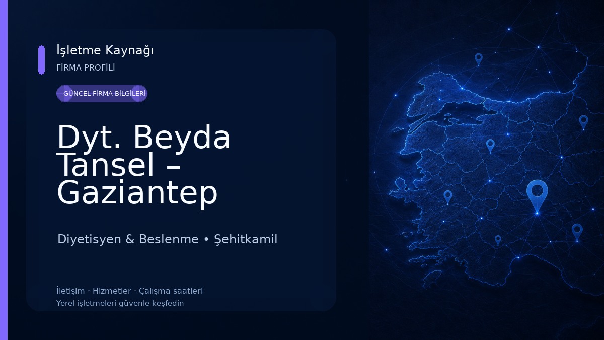 Dyt. Beyda Tansel – Gaziantep Diyetisyen - mydiyetisyen.com