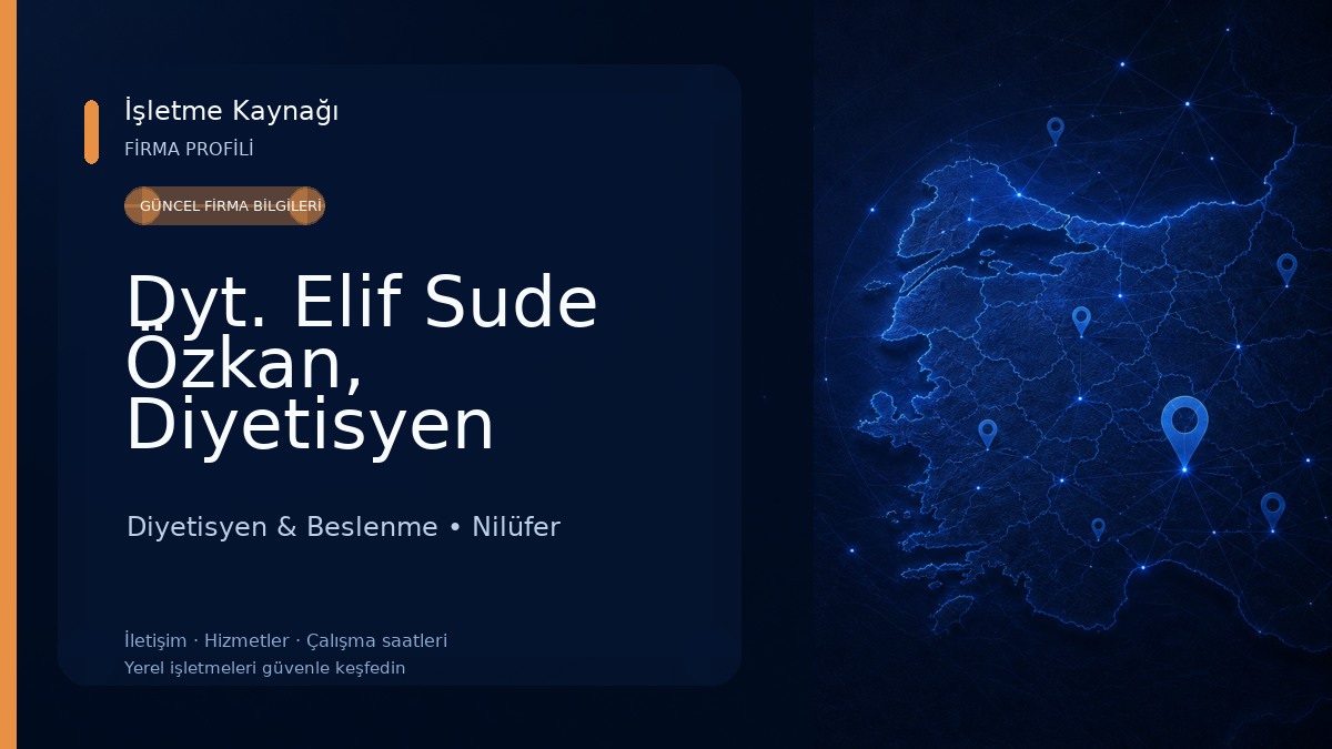 Dyt. Elif Sude Özkan, Diyetisyen Diyetisyen & Beslenme