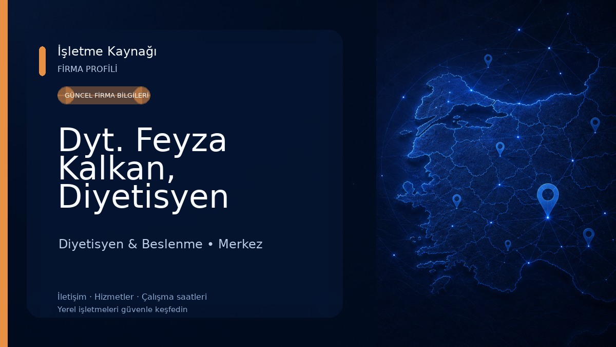 Dyt. Feyza Kalkan, Diyetisyen
