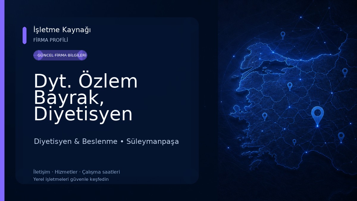 Dyt. Özlem Bayrak, Diyetisyen
