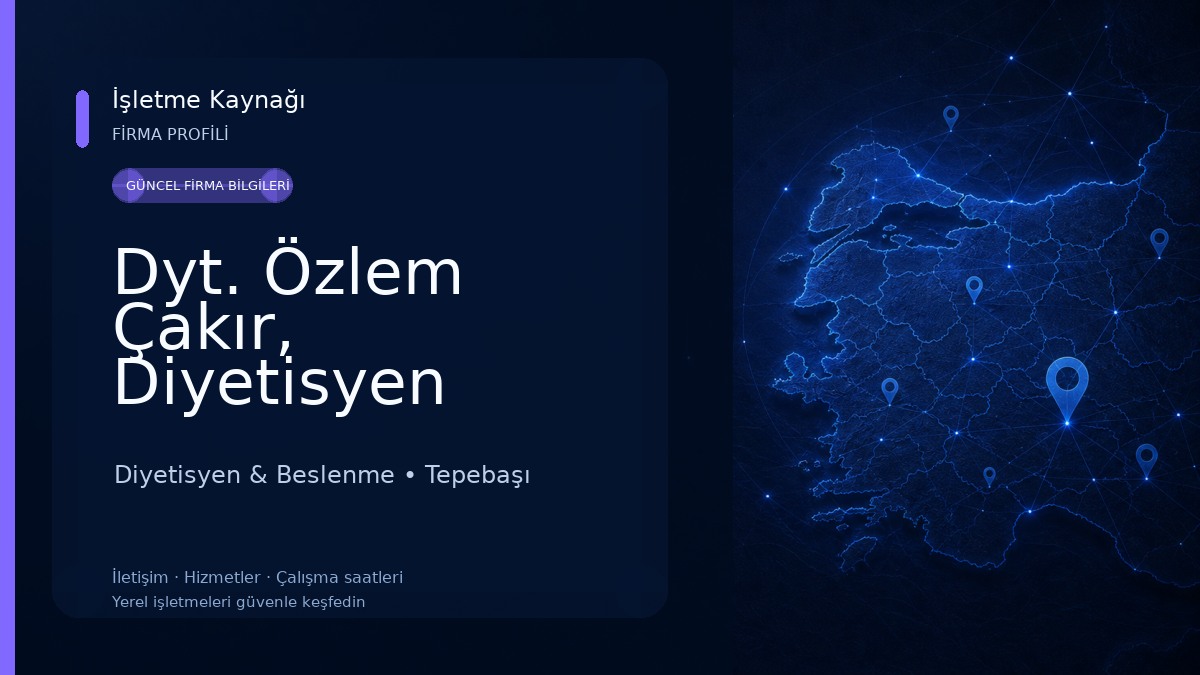 Dyt. Özlem Çakır, Diyetisyen