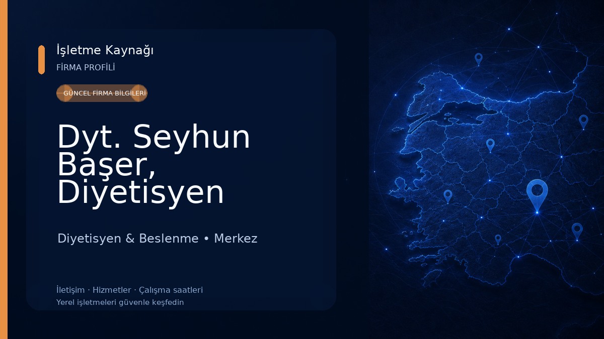 Dyt. Seyhun Başer, Diyetisyen Diyetisyen & Beslenme