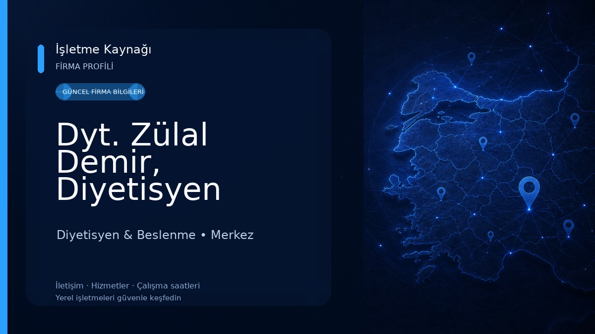 Dyt. Zülal Demir, Diyetisyen Diyetisyen & Beslenme
