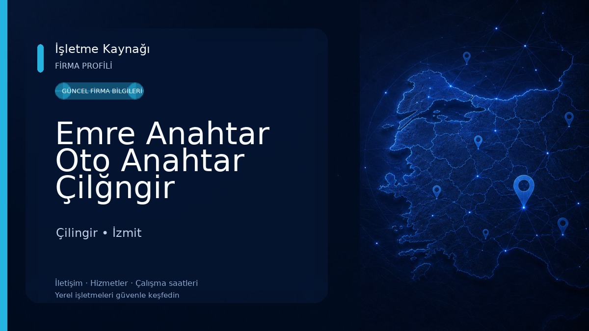 Emre Anahtar Oto Anahtar Çilğngir Kumanda Çilingir