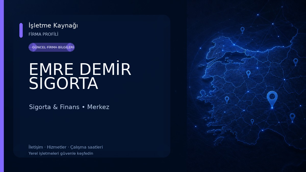EMRE DEMİR SİGORTA Sigorta & Finans