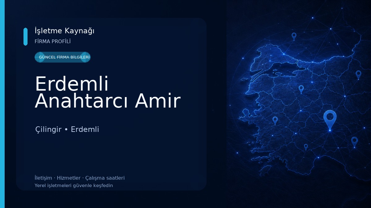 Erdemli Anahtarcı Amir Çilingir