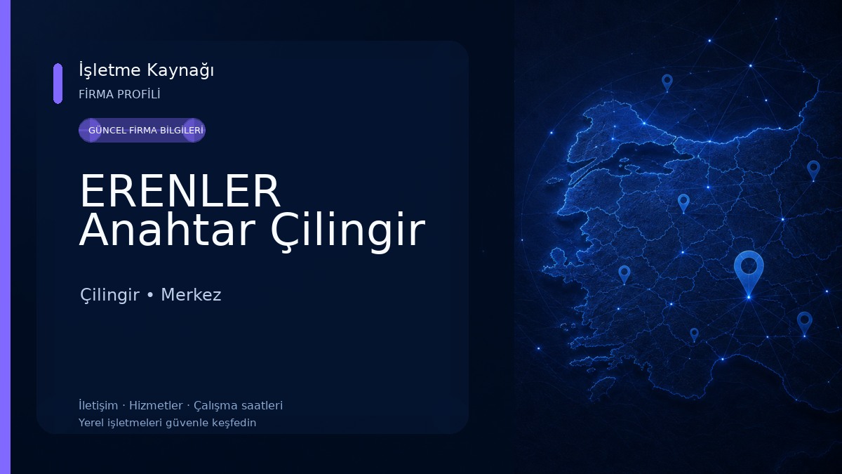 ERENLER Anahtar Çilingir Çilingir
