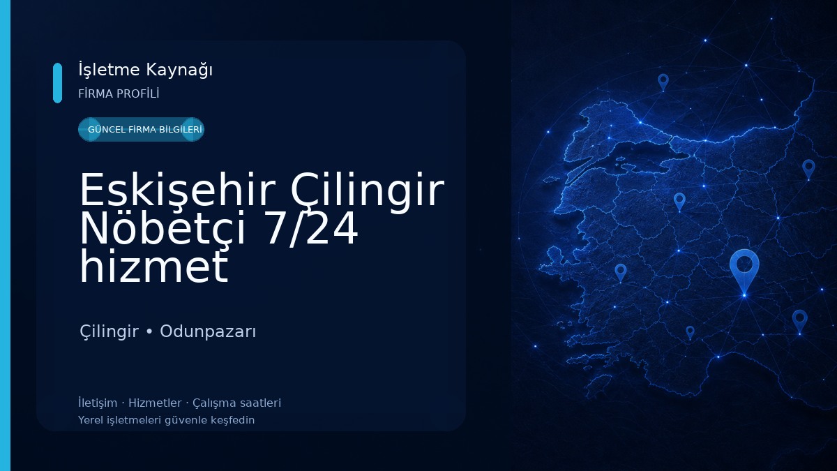 Eskişehir Çilingir Nöbetçi 7/24 hizmet Çilingir