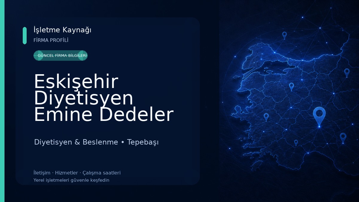 Eskişehir Diyetisyen Emine Dedeler