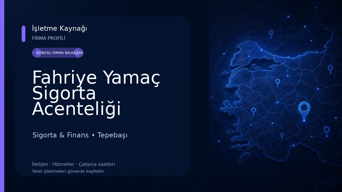 Fahriye Yamaç Sigorta Acenteliği Sigorta & Finans