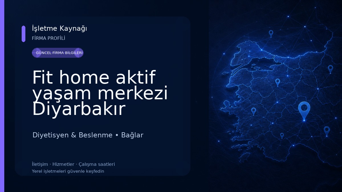 Fit home aktif yaşam merkezi Diyarbakır 