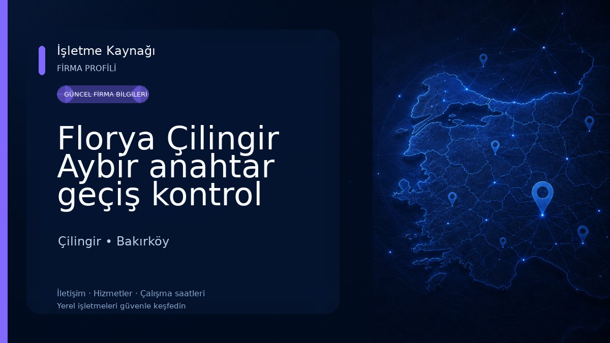 Florya Çilingir Aybir anahtar geçiş kontrol sistemleri