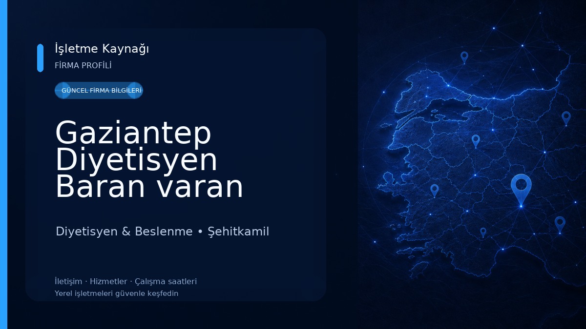 Gaziantep Diyetisyen Baran varan 