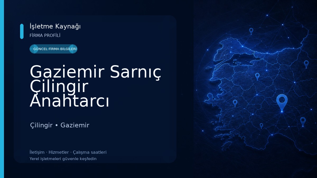 Gaziemir Sarnıç Çilingir Anahtarcı Seçkin
