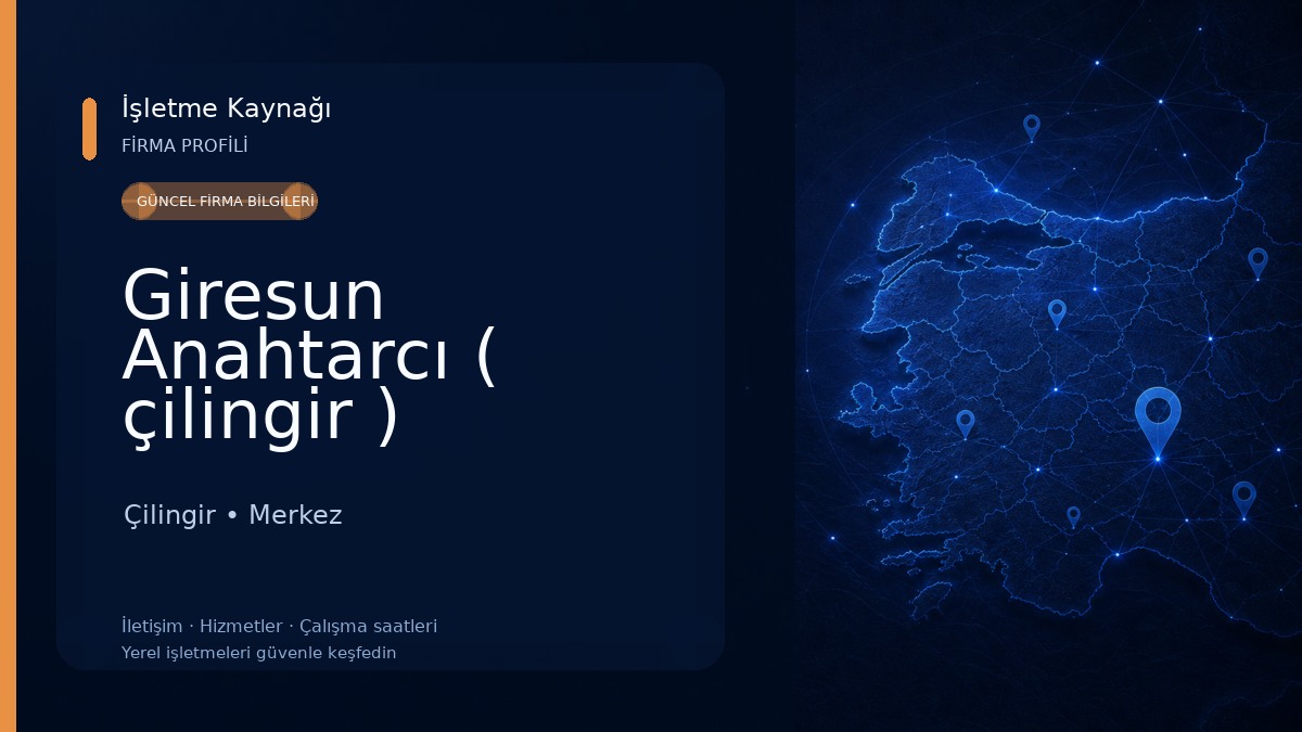 Giresun Anahtarcı ( çilingir ) 