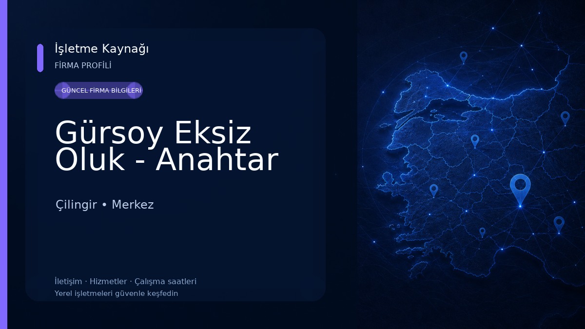 Gürsoy Eksiz Oluk - Anahtar Çilingir