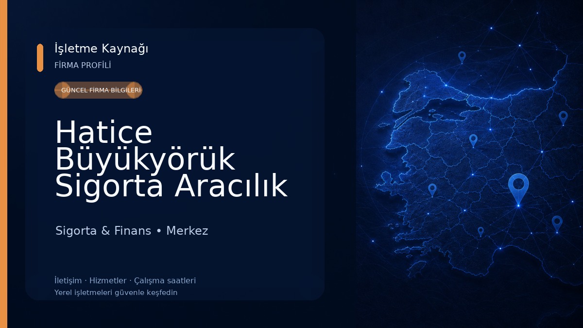 Hatice Büyükyörük Sigorta Aracılık Hizmetleri Sigorta & Finans