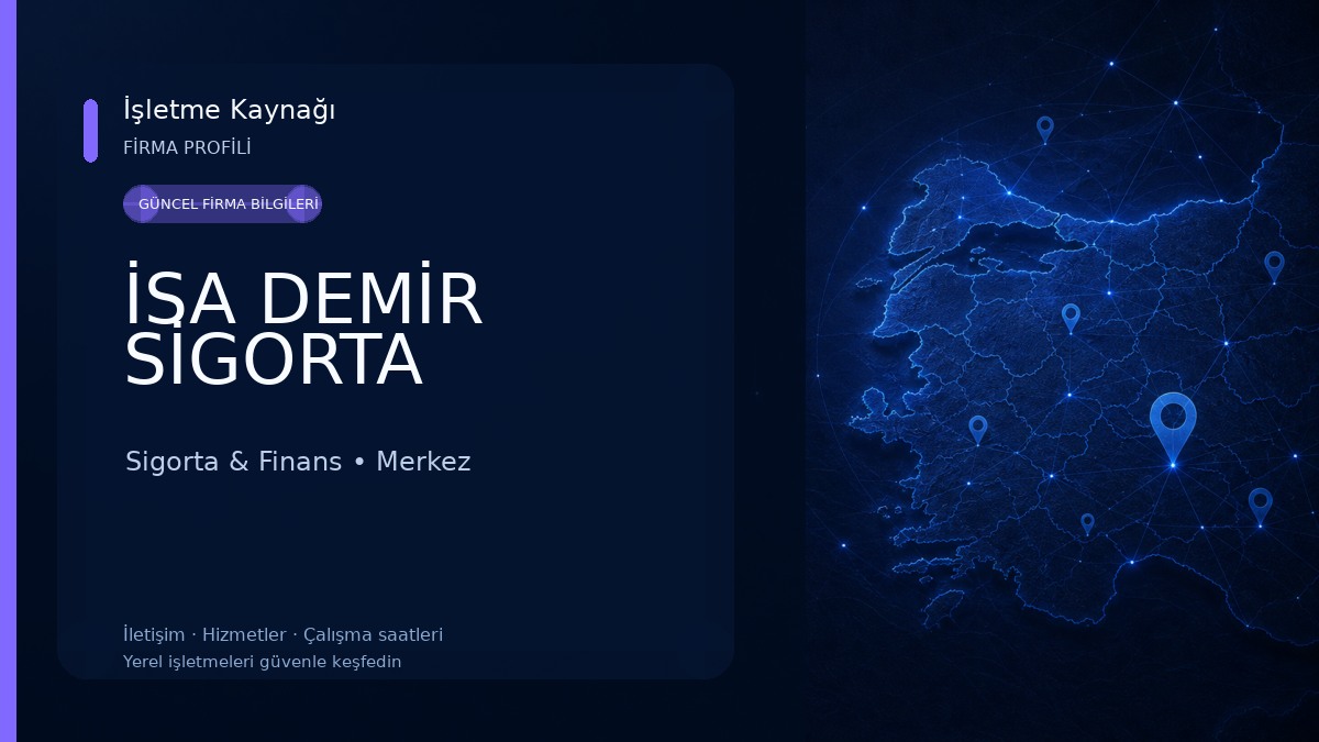 İSA DEMİR SİGORTA Sigorta & Finans