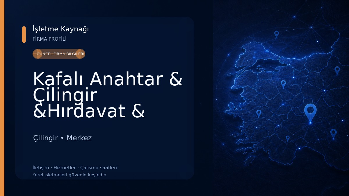Kafalı Anahtar & Çilingir &Hırdavat & Yapı market