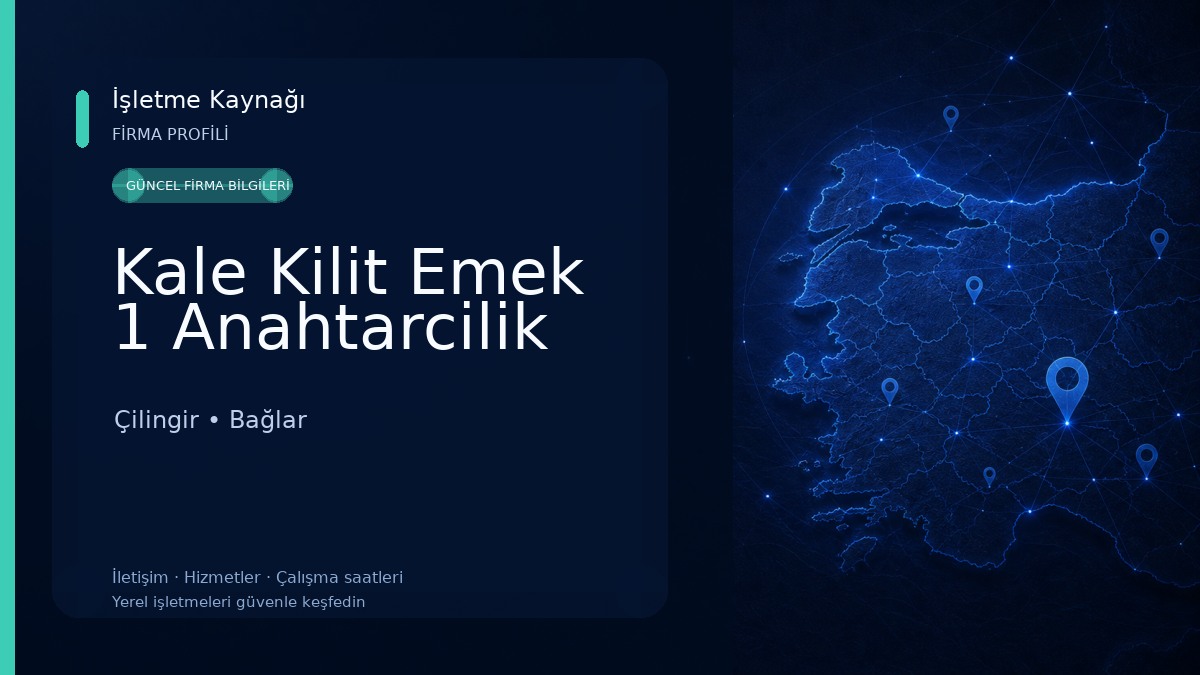 Kale Kilit Emek 1 Anahtarcilik Çilingir