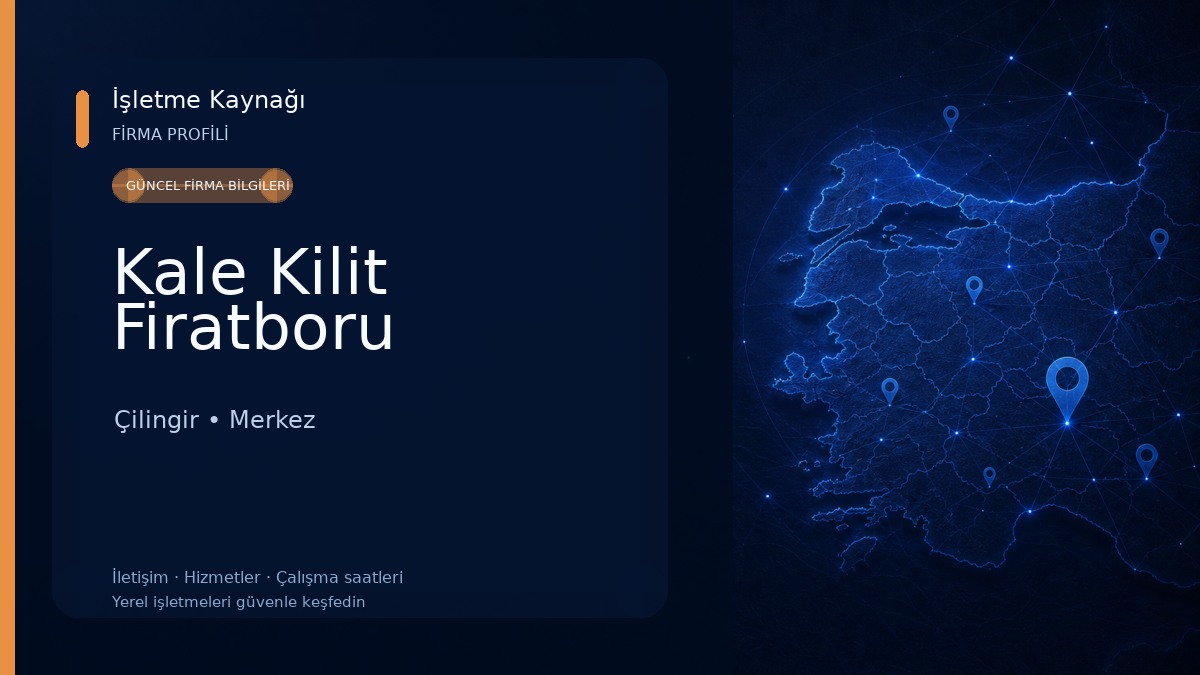Kale Kilit Firatboru Çilingir
