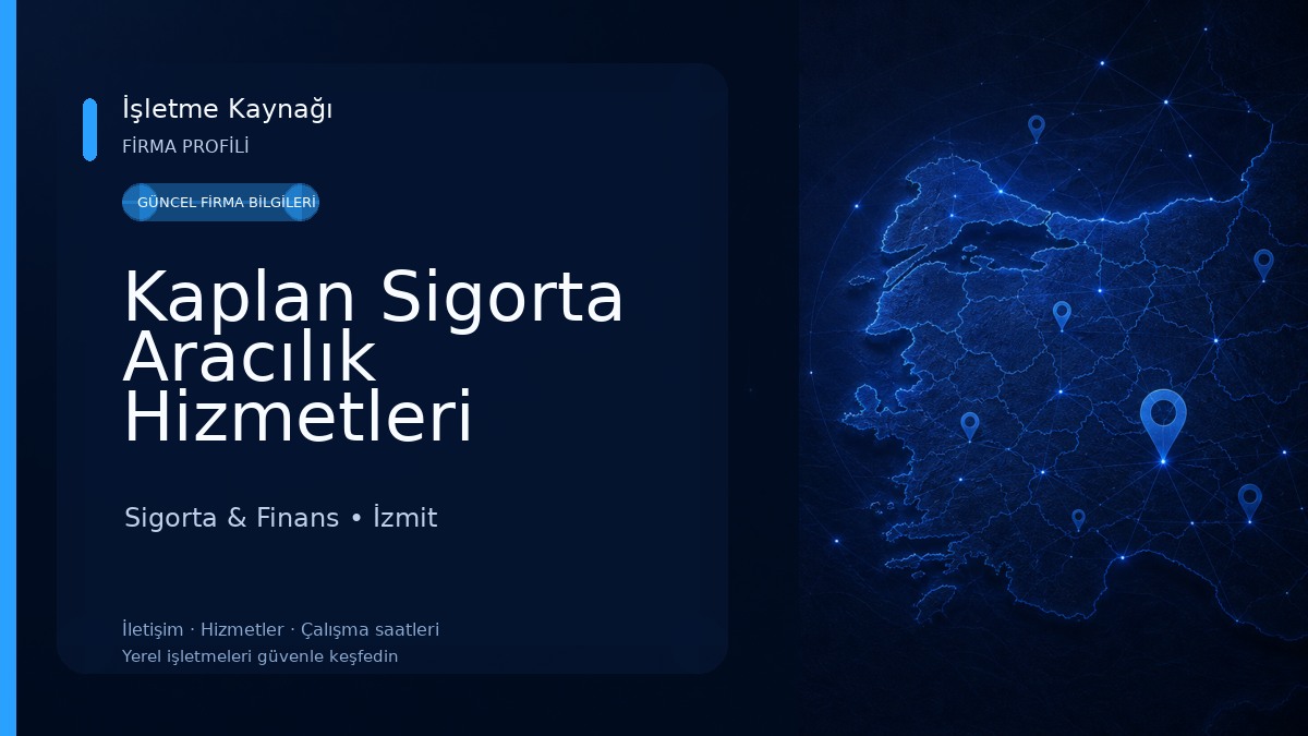 Kaplan Sigorta Aracılık Hizmetleri Sigorta & Finans
