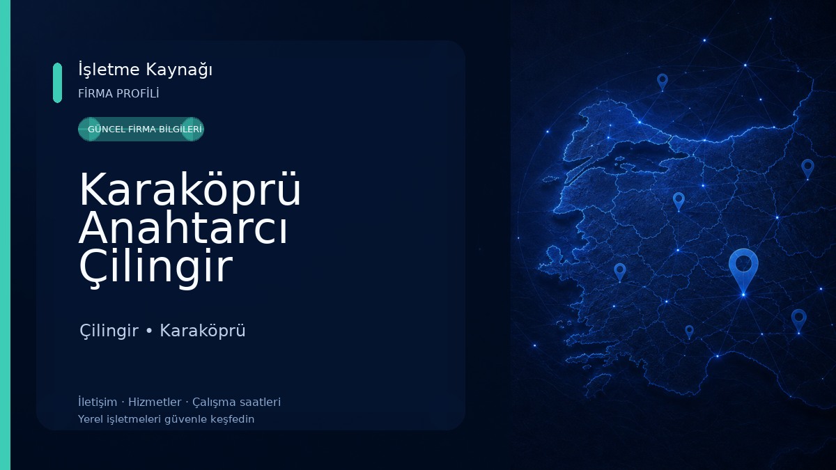 Karaköprü Anahtarcı Çilingir Çilingir