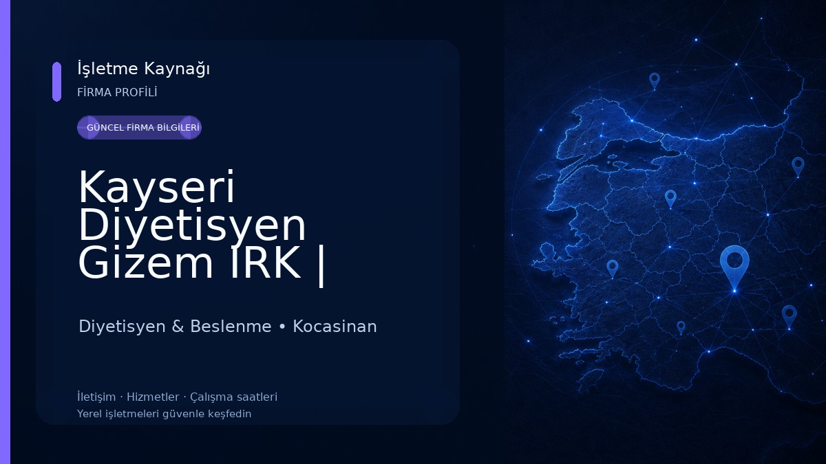 Kayseri Diyetisyen Gizem IRK | Zayıflama | Bölgesel İncelme Diyetisyen & Beslenme