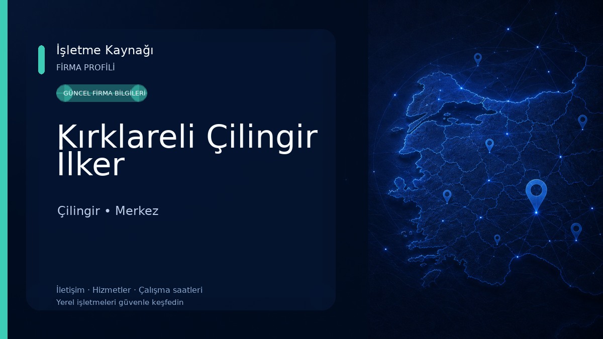 Kırklareli Çilingir İlker
