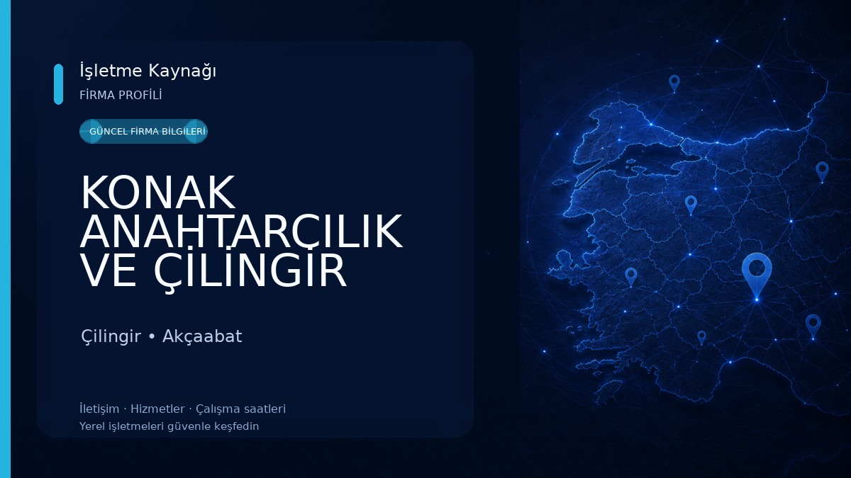 KONAK ANAHTARCILIK VE ÇİLİNGİR Çilingir