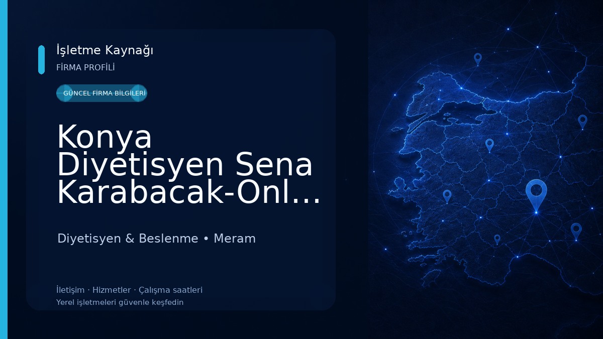 Konya Diyetisyen Sena Karabacak-Online Diyet,Kalıcı Kilo Verme,Eliminasyon Diyeti,Wonder İle Zayıflama,