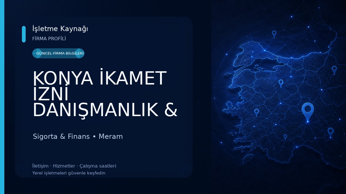 KONYA İKAMET İZNİ DANIŞMANLIK & WESTERN UNION KONYA 